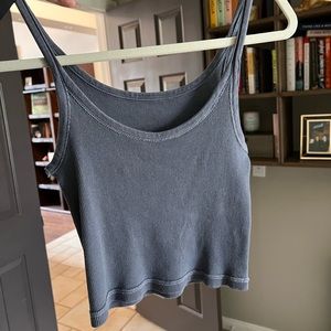 brandy melville blue crop top tank